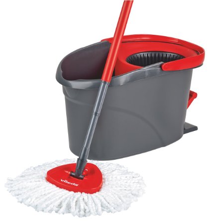 Vileda Easy Wring and Clean Microfibre Mop and Bucket with Power Spin Wringer