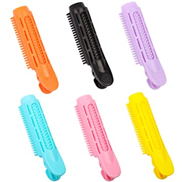 6 PCS Natural Fluffy Hair Clip,Self Grip Root Volume Hair Curler Clip Volumizing Hair Root Clip DIY Curler Fluffy Clamps Rollers Fluffy Hair Roots Hair Styling Tool (6 Colors)