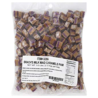 Brach's Milk Maid Caramels, 5 Pound Bulk Candy Bag