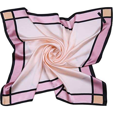 SOJOS Silk Like Scarf Women's Large Square Satin Neck Scarf Hairscarf SC303 SC307 SC309