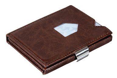 Exentri Trifold Leather Wallet with Locking Device: Stylish, Sophisticated, Compact