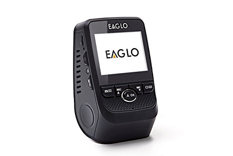 Eaglo E8 Car Dash Cam FHD 1080p 170° Wide Angle Dashboard Camera Recorder with Built-in GPS Logger, G-Sensor, WDR, Loop Recording