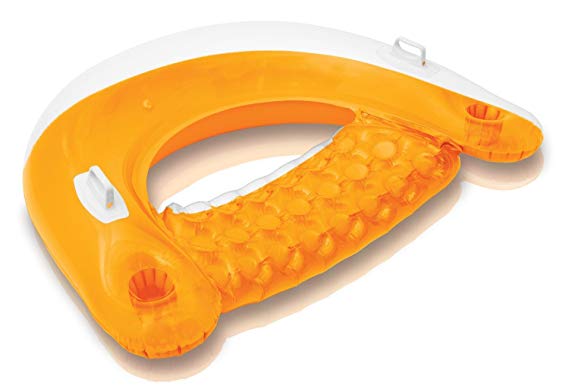 Intex Sit 'n Float Classic Inflatable Raft Swimming Pool Lounge