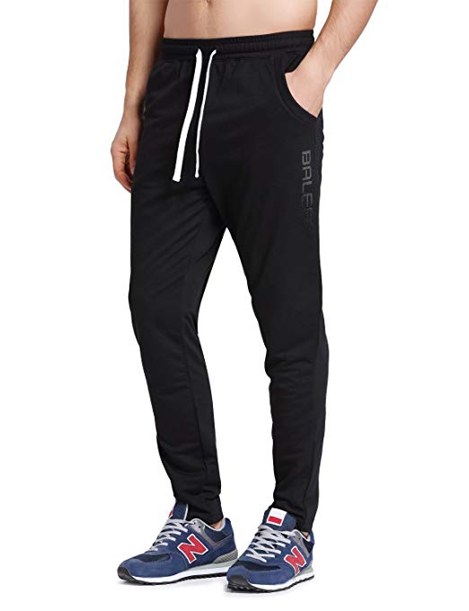 BALEAF Men's Tapered Athletic Running Pants Joggers Workout Sweatpants with Pockets