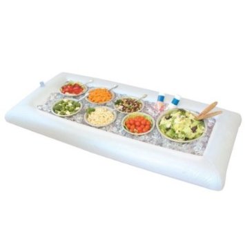 Greenco Inflatable Buffet and Salad Serving Bar - White 54"X27"