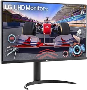 LG UltraFine™ 32UR500-B Ecran PC 4K 32" - Dalle VA résolution UHD 4K (3840x2160), 4ms GtG 60Hz, HDR 10, DCI-P3 90%, AMD FreeSync, inclinable, Haut-parleurs intégrés