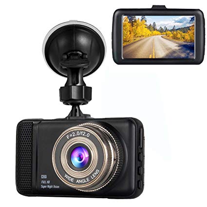 Dash Cam,Hliwoynes 3.0" Screen,150 Degree Wide Angle,Full HD 1080P, Car Dashboard Camera, Vehicle On-Dash Video Recorder Camcorder with G-Sensor, Loop Recording,Night Vision,DVR238