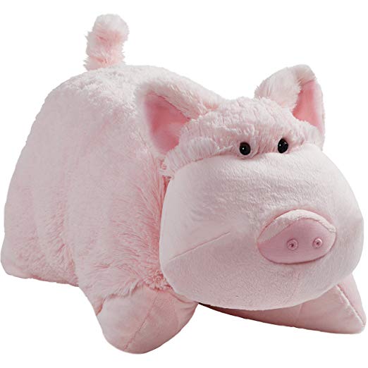 Pillow Pets Signature, Wiggly Pig, 18" Stuffed Animal Plush Toy