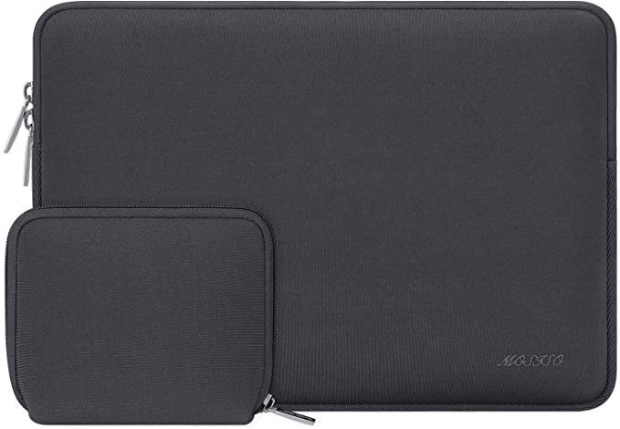 MOSISO Laptop Sleeve Bag Compatible with 2019 MacBook Pro 16 inch Touch Bar A2141, 15-15.6 inch MacBook Pro Retina 2012-2015, Notebook, Water Repellent Neoprene Bag with Small Case, Space Gray