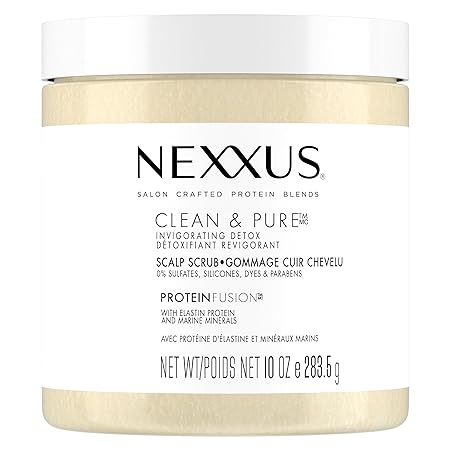 Nexxus Sulfate-Free Hair Scrub To Nourish & Clarify Exfoliating Scalp Scrub Silicone, Dye, & Paraben Free Hair Scrub 10 oz