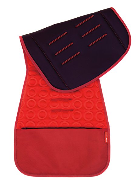 Skip Hop Waterproof Cushioned Memory Foam Stroller and Seat Liner, Universal Fit, Red