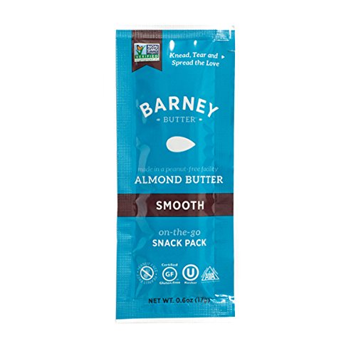Barney Butter Almond Butter 90 Calorie Snack Packs, 0.6-Ounce (Pack of 24)