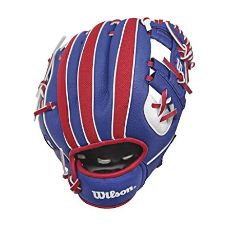 Wilson A200 Youth MLB 10" Tee Ball Glove in Team Logo Designs, All Positions and Perfect for Beginners