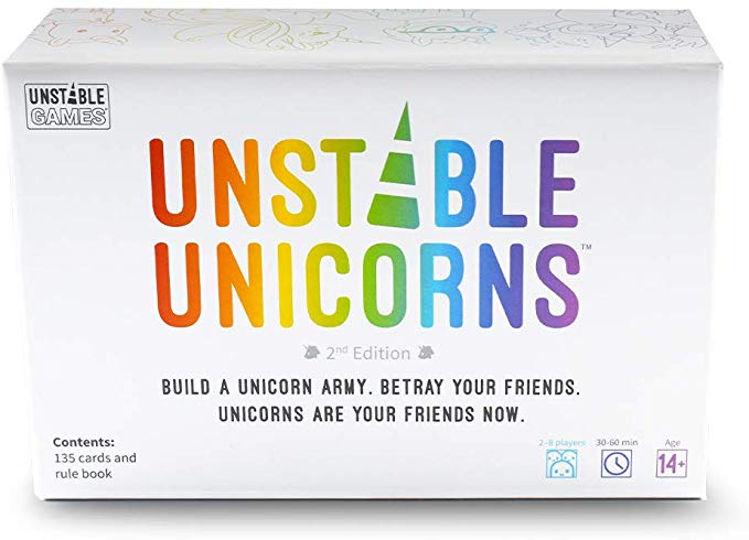 Unstable Unicorns Card Game V2 - A Strategic Card Game & Party Game for Adults & Teens