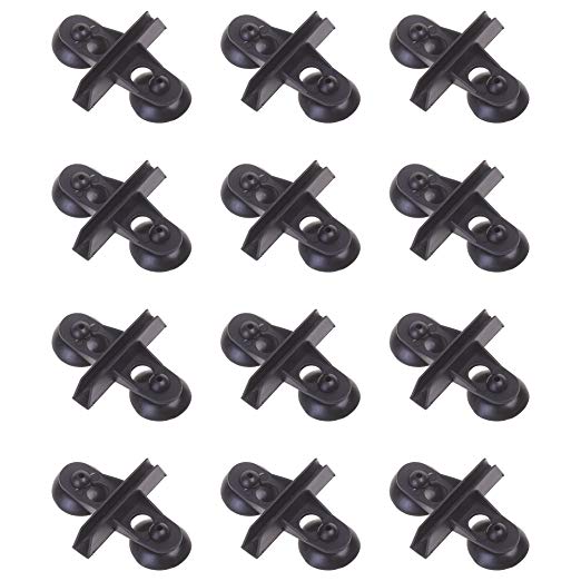 BCP 12 Pieces Plastic Suction Cup Divider Holder for Aquarium Fish Tank