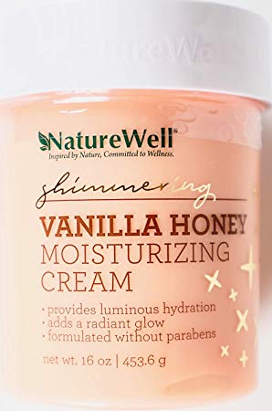 Nature Well Shimmering Vanilla Honey Moisturizing Cream (16 oz.)