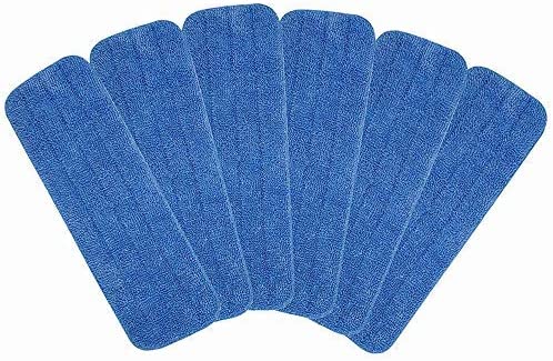 6 Pack Microfiber Spray Mop Replacement Heads for Wet/Dry Mops Floor Cleaning Pads Compatible with Bona Floor Care System （6 Pack）