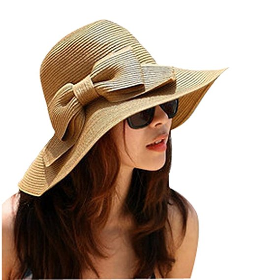 GBSTORE Holiday Travel Women Fashion Korean Large Wide Beach Sun Straw Hat Cap