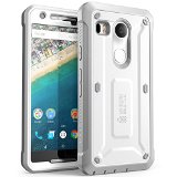 Nexus 5X Case SUPCASE Heavy Duty Belt Clip Holster Case for Google Nexus 5X 2015 Release Unicorn Beetle PRO Series Full-body Rugged Hybrid Protective Cover with Screen Protector WhiteGray
