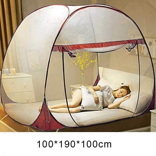 Lishiny Pop-Up Mosquito Net Tent for Beds, Anti-Mosquito Pops-up Mesh Tent Home Indoor Outdoor Garden Mosquito Net