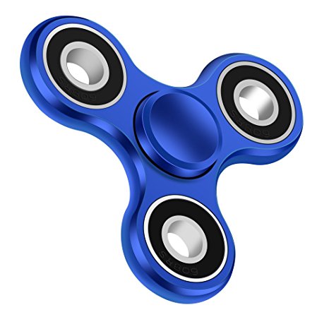 Fidget Spinner, Besyong Hand Fidget Spinner,Best Stress Reducer Perfect for ADHD, Anxiety, Autism, Boredom Adult Children EDC Focus Toy, for Killing Time, Premium Bearing Esay Spin High Speed(Blue)