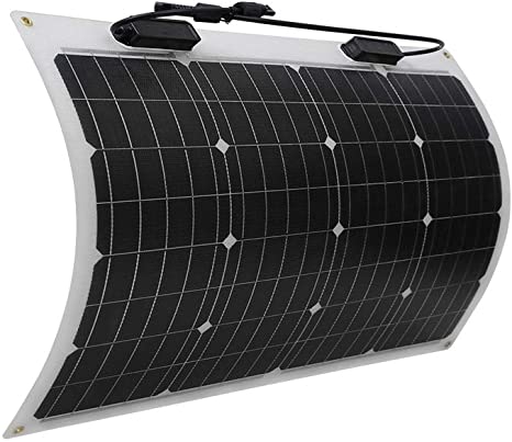 Renogy 50 Watt 12 Volt Extremely Flexible Monocrystalline Solar Panel - Ultra Lightweight, Ultra Thin, Up to 248 Degree Arc, for RV, Boats, Roofs, Uneven Surfaces