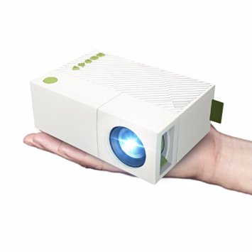 Pocket Mini Projector,ELEGIANT 1080P Portable LED Projector Home Cinema Theater with PC Laptop USB/SD/AV/HDMI Input Compatible with speaker Built-in for Video Movie Game Home Entertainment Projector