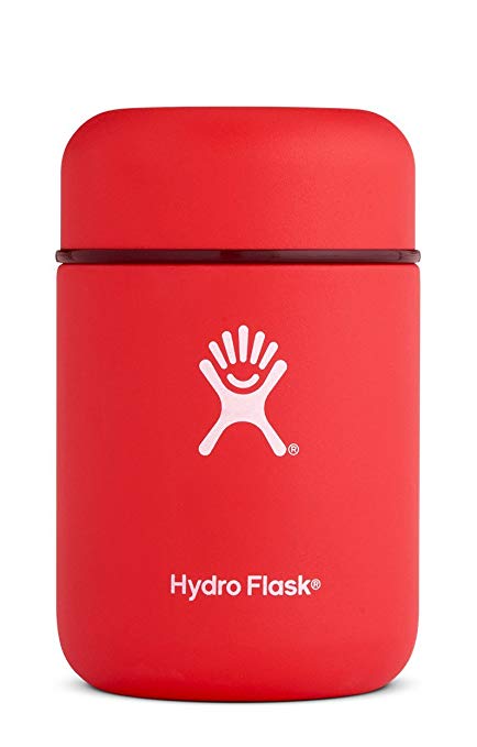 Hydro Flask 12 oz Leak Proof Double Wall Vacuum Insulated Stainless Steel BPA Free Food Flask Thermos Jar, Lava