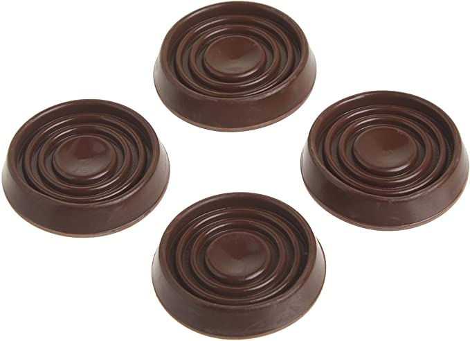 Shepherd Hardware 9075 1-1/2-Inch Round Rubber Furniture Cups, 4-Pack