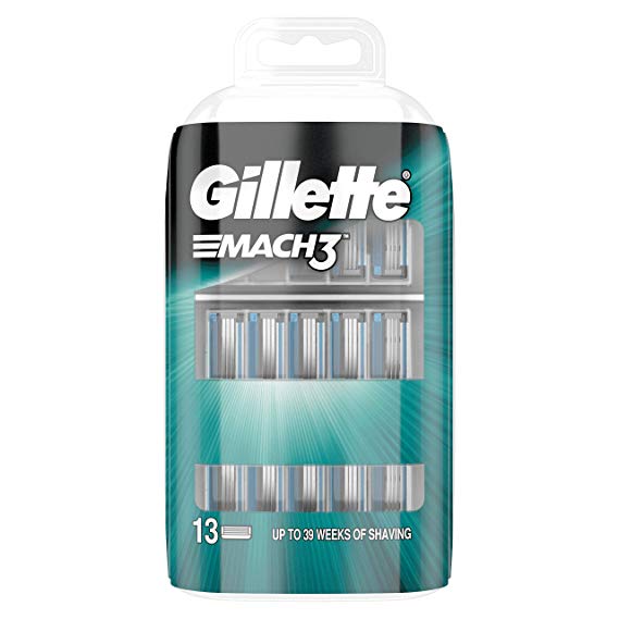 Gillette Mach3 Razor Blades, 13 Refills