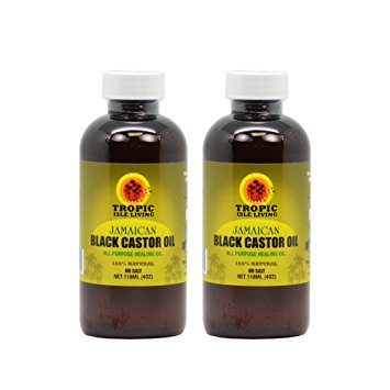 Tropic Isle Living Jamaican Black Castor Oil 4oz "Pack of 2"