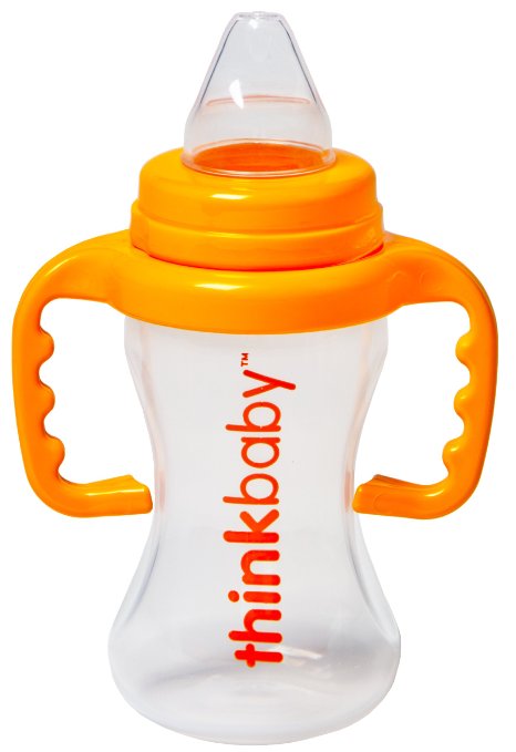 Thinkbaby BPA Free No Spill Sippy Cup OrangeNatural 9 Ounce