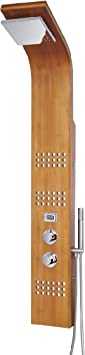 Blue Ocean 61” SPW8311 Thermostatic Shower Panel with Rainfall Shower Head, Body Nozzles, and Handheld Shower Head