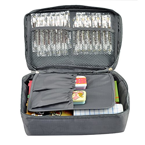 Grey Outdoor Travel First Aid Kit Bag Home Small Medical Box Emergency Survival kit Treatment Outdoor Camping (Grey)
