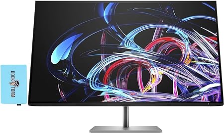 HP Z32k G3 4K USB-C Display Monitor 50U19AA#ABA Bundle with Docztorm Dock, 32" UHD IPS (3840x2160) 60Hz Display, HDMI 2.0, DP 1.4, Thunderbolt 4, Ideal for Creators, Black/Silver (2023 Latest Model)