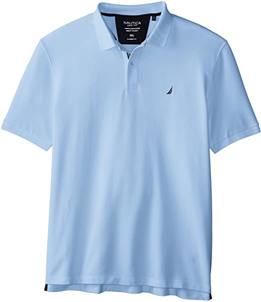 Nautica Men's Classic Short Sleeve Solid Polo Shirt