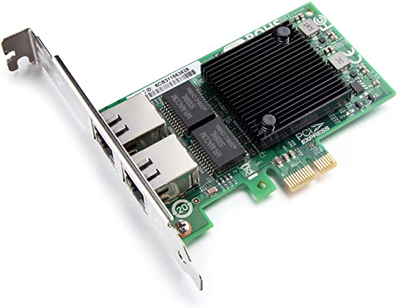 1.25G NIC Network Card, Dual RJ-45 Port, with Intel 82571 controller, support Windows Server/FreeBSD/VMware/SLSE