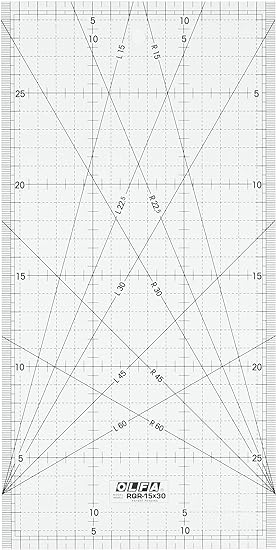 オルファ(OLFA) キルトルーラー(15cm×30cm) RQR-15×30