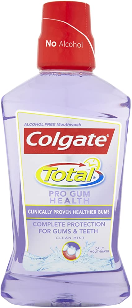 Colgate Total Pro Gum Health Clean Mint Mouthwash, 500 ml