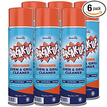 Diversey Break-Up Professional Oven & Grill Cleaner, Aerosol, 19 oz. (6 Pack)