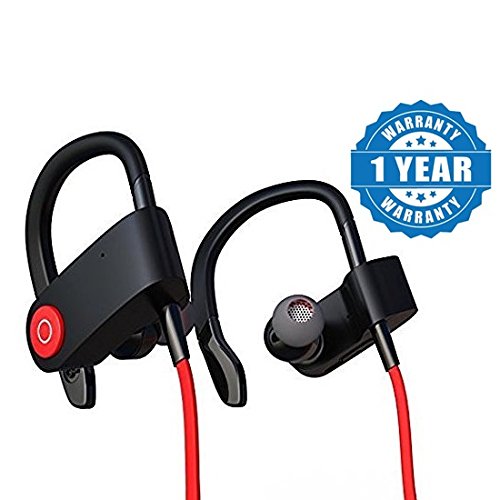 Drumstone QC10 Bluetooth Headset Runner Headset Sport Stereo Sweatproof Earphones with Mic and Earhook For All Android & Iphone Smartphones (Assorted Colour)