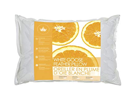 Soft Support White Goose Feather Pillow