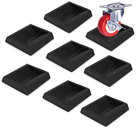CalPalmy Universal-Fit Bed Frame Stoppers/Furniture Caster Cups with Anti-Sliding Floor Grip | Customer Trusted Bed Stoppers and Furniture Floor Protectors (Set of 8)