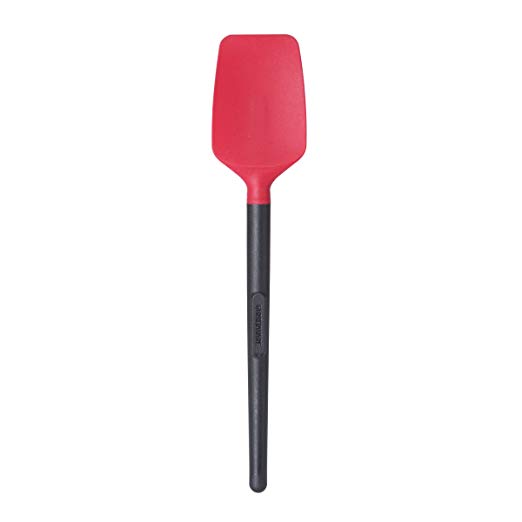 Farberware 5211455 Professional Heat Resistant Silicone Spoon Spatula - Safe for Non-Stick Cookware Red/Black