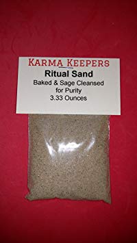 Ritual Sand Natural Color for Sage Smudge Kit, Abalone Shell, Offering Bowls, Incense Burners Baked and Sage Cleansed for Purity