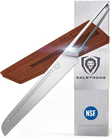 DALSTRONG - Crusader Series - Forged Thyssenkrupp High-Carbon German Stainless Steel - w/Magnetic Sheath - NSF Certified (8" Bread Knife)