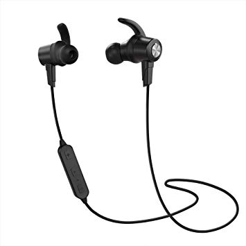 Bluetooth Headphones IPX5 Waterproof Wireless Sports Earbuds Bluetooth 4.1 Stereo in-Ear Earphones w/ CVC6.0 Noise Canceling Micro 7Hrs Headsets for Workout, Running, Gym