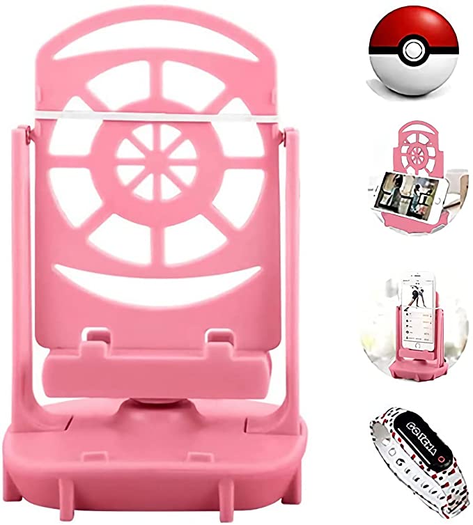 Steps Counter Pokemon Go Step Shaking Device Poke Ball Plus Cellphone Accessories Pedometer Quick Steps Earning Device Compatible Pokemon Go with USB Cable and Support 2 Phones