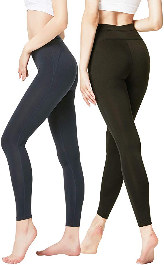 DEVOPS Women's 2 Pack Thermal Heat-Chain Compression Baselayer Long Johns Pants