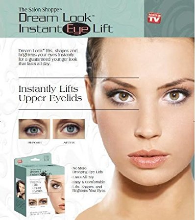 64 Dream Look Instant Eye Lift Strips & Gel. Magic Upper Eye Easy Lift Strips. Non Surgical Eyelids lift
